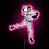 RGB LED Canvas Sign Featuring Derek Jeter Baseball Jumping Animation