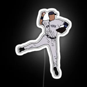 Derek Jeter Jump Throw RGB Neon Sign