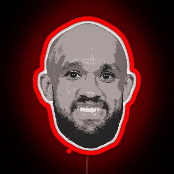 Derrick White Bald Funny Face Viral RGB Neon Sign