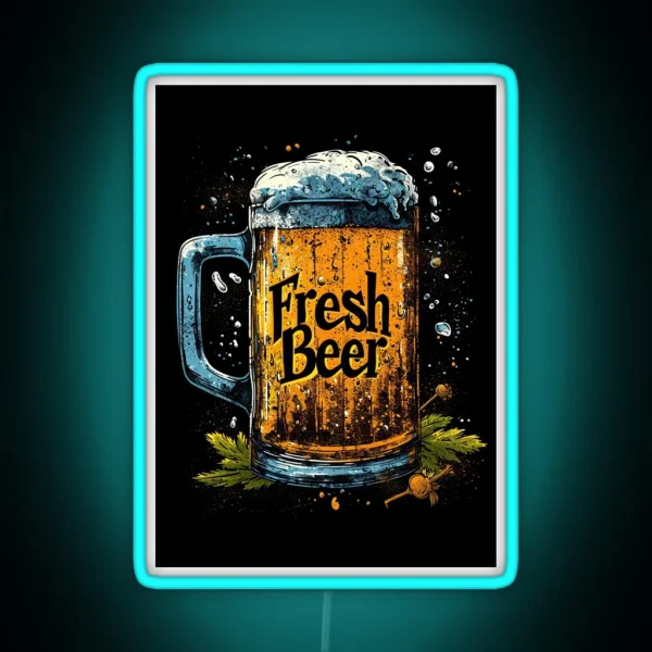 Design Fresh Beer RGB Neon Sign