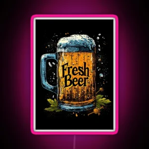 Design Fresh Beer RGB Neon Sign