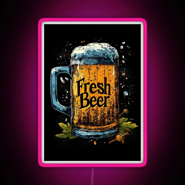 Design Fresh Beer RGB Neon Sign