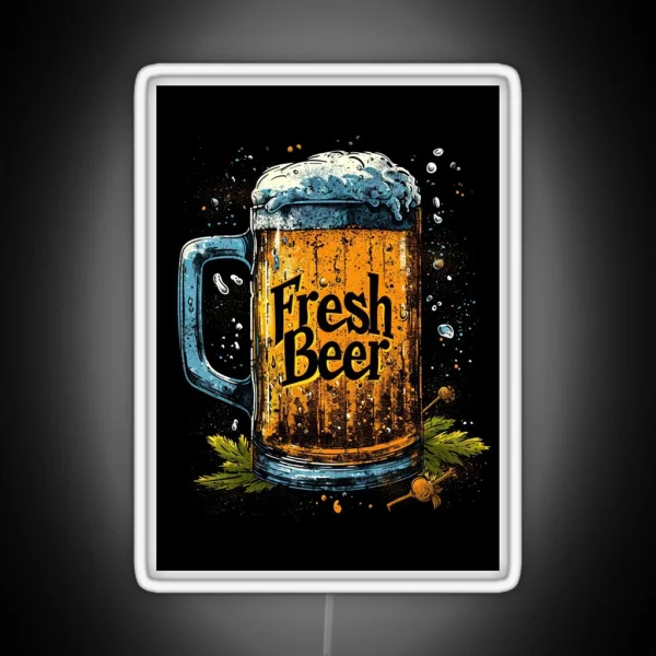 Design Fresh Beer RGB Neon Sign
