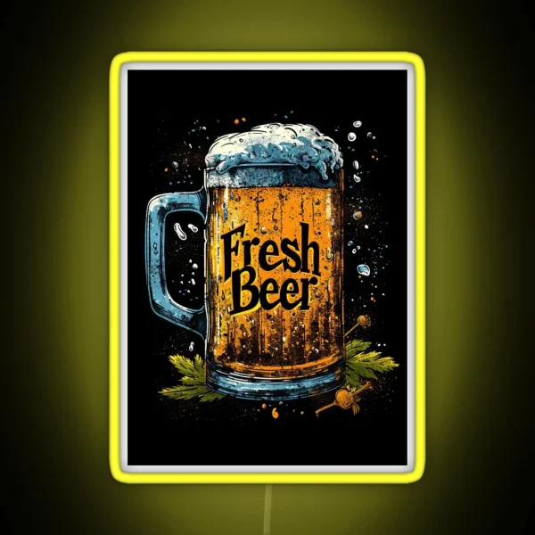 Design Fresh Beer RGB Neon Sign