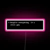 Neon LED Sign with Inspirational Message, Love and Hope Always