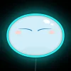 Glowing Desu Art Slime Neon Sign in Vibrant RGB Colors