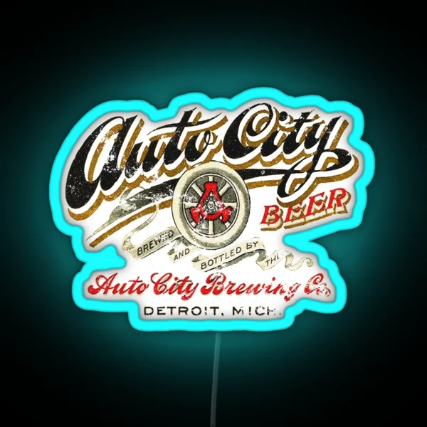 Detroit Beer RGB Neon Sign