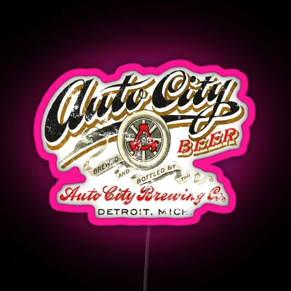 Detroit Beer RGB Neon Sign