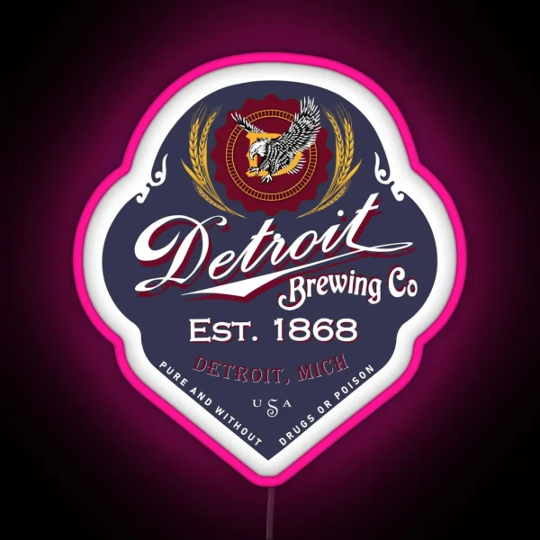 Detroit Brewing Company RGB Neon Sign