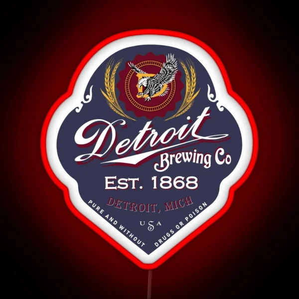 Detroit Brewing Company RGB Neon Sign