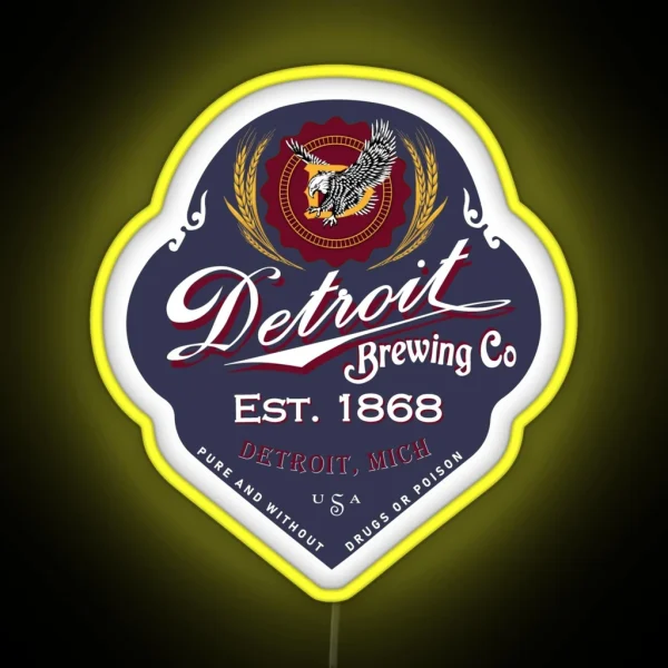 Detroit Brewing Company RGB Neon Sign