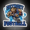 Luminescent Detroit Football team spirit decorative neon sign accent wall