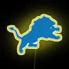 Detroit Lion Sports Theme RGB Color Changing Neon Sign Display
