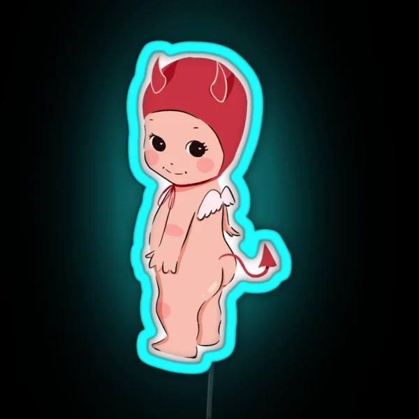 Devil Cherub Red Devil Angel Trinket Sonny RGB Neon Sign
