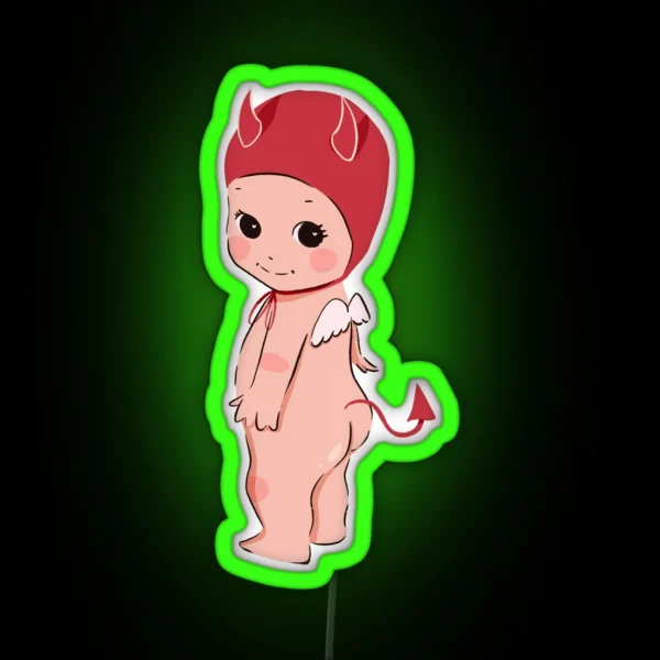 Devil Cherub Red Devil Angel Trinket Sonny RGB Neon Sign