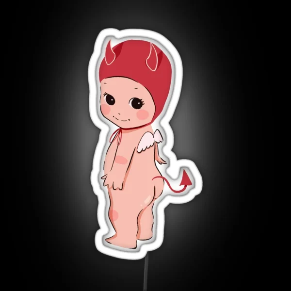 Devil Cherub Red Devil Angel Trinket Sonny RGB Neon Sign