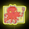 Colorful Devil Octopus RGB Neon Art Sign Display Wall Decoration