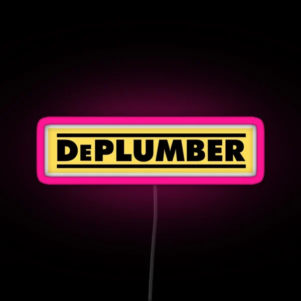 Dewalt Plumber RGB Neon Sign