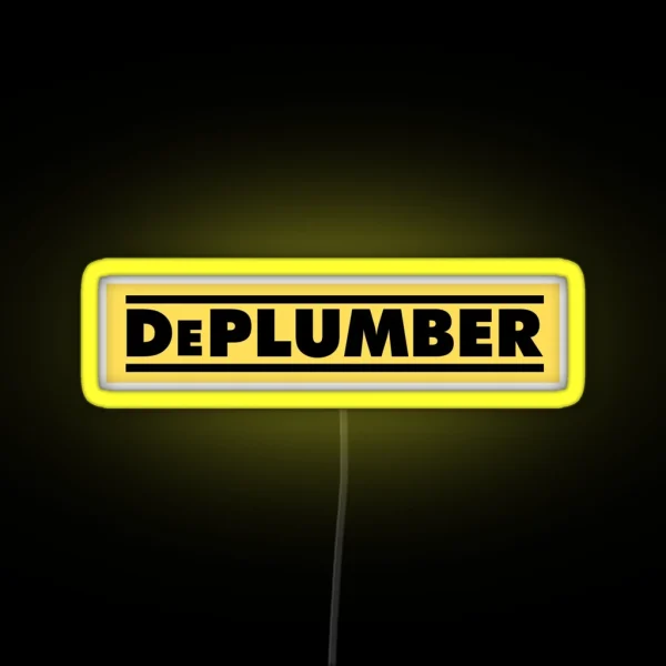 Dewalt Plumber RGB Neon Sign