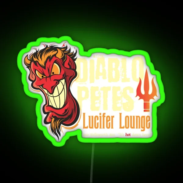 Diablopete S Lucifer Lounge RGB Neon Sign