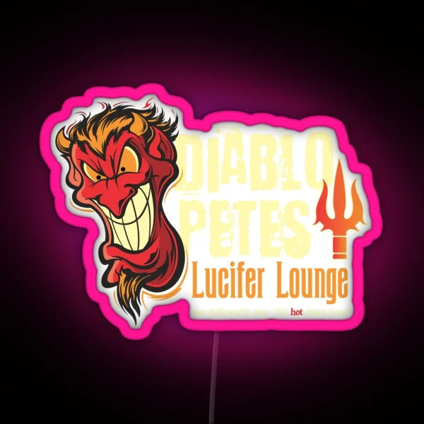 Diablopete S Lucifer Lounge RGB Neon Sign