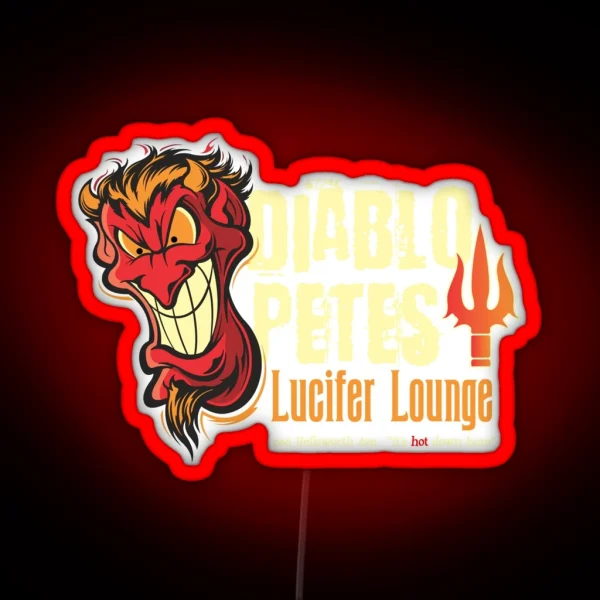 Diablopete S Lucifer Lounge RGB Neon Sign