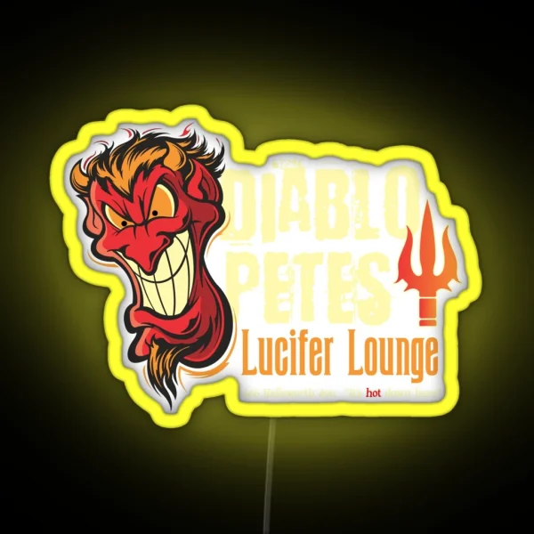 Diablopete S Lucifer Lounge RGB Neon Sign