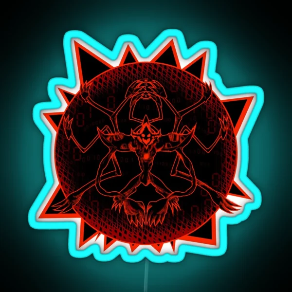 Diaboromon Core RGB Neon Sign