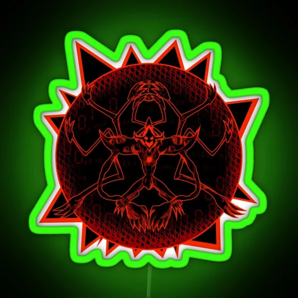 Diaboromon Core RGB Neon Sign