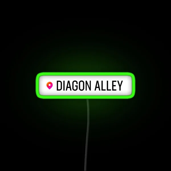 Diagon Alley Location RGB Neon Sign