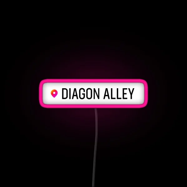 Diagon Alley Location RGB Neon Sign