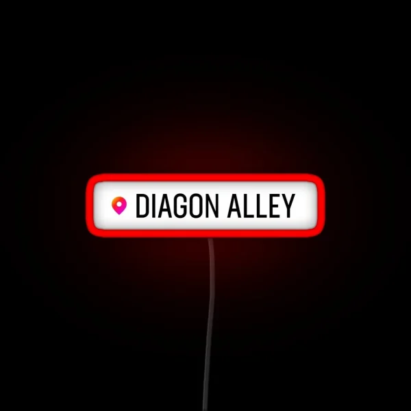 Diagon Alley Location RGB Neon Sign