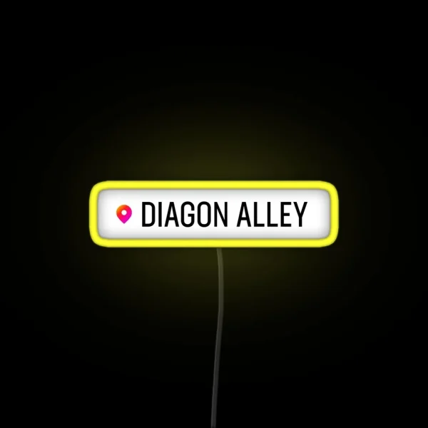 Diagon Alley Location RGB Neon Sign