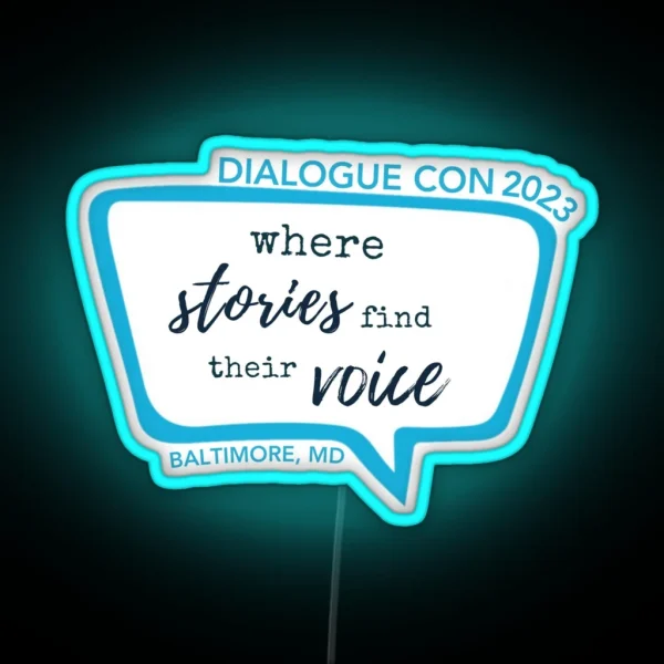 Dialogue Con 2023 Logo RGB Neon Sign