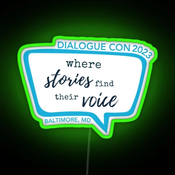 Dialogue Con 2023 Logo RGB Neon Sign