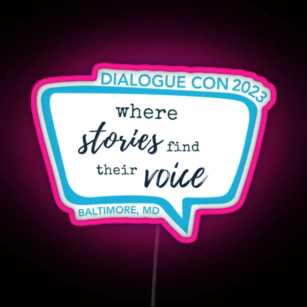 Dialogue Con 2023 Logo RGB Neon Sign