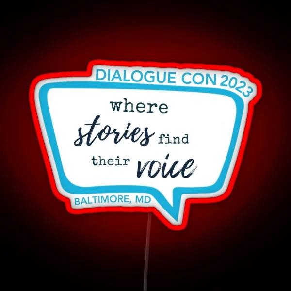 Dialogue Con 2023 Logo RGB Neon Sign