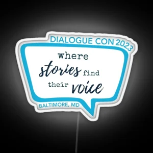 Dialogue Con 2023 Logo RGB Neon Sign