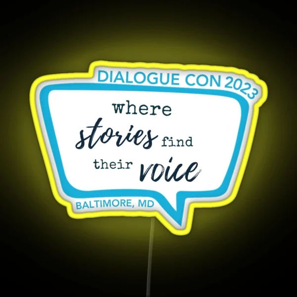 Dialogue Con 2023 Logo RGB Neon Sign