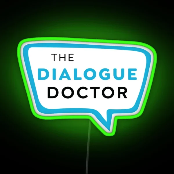 Dialogue Doctor Logo RGB Neon Sign