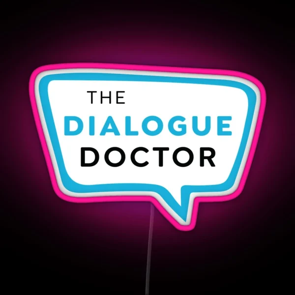 Dialogue Doctor Logo RGB Neon Sign