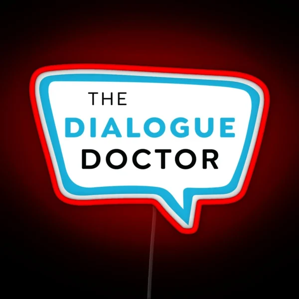Dialogue Doctor Logo RGB Neon Sign