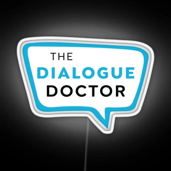 Dialogue Doctor Logo RGB Neon Sign
