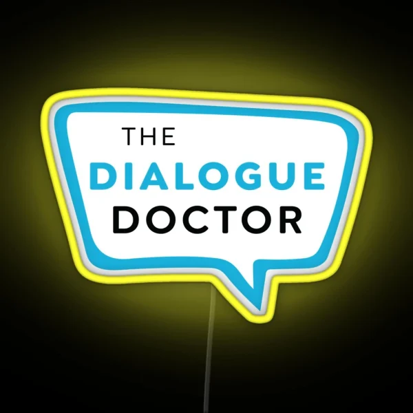 Dialogue Doctor Logo RGB Neon Sign
