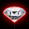 Add luxurious ambiance with this sleek diamond-shaped RGB neon sign.