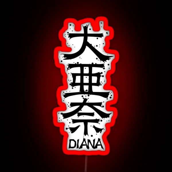 DIANA From Kanji Factory RGB Neon Sign