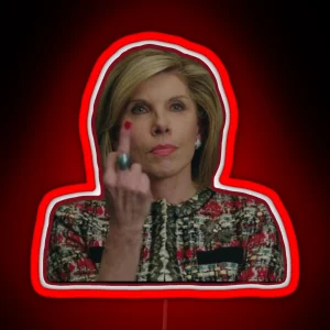 Diane Lockhart Flip Off RGB Neon Sign