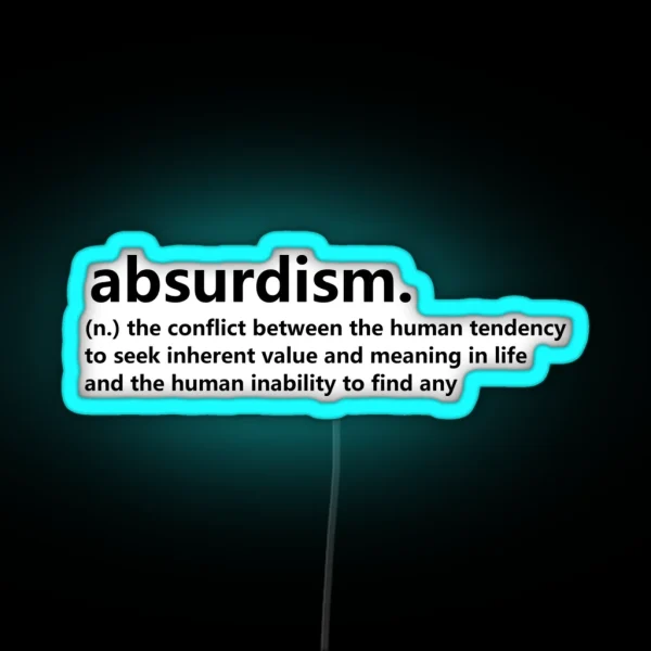 Dictionary Collection Absurdism RGB Neon Sign