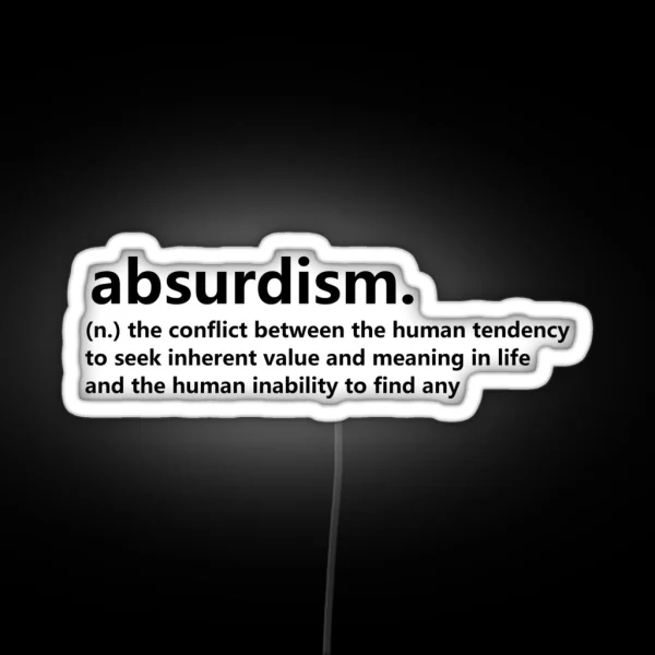 Dictionary Collection Absurdism RGB Neon Sign