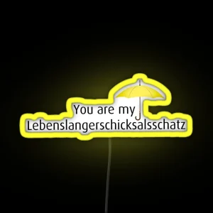 Did You Find Your Lebenslangerschicksalsschatz Yet RGB Neon Sign